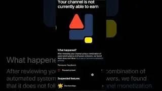 YOUR CHANNEL IS NOT 🪙CURRENTLY ABLE TO EARN 😭💸 MAIN HAR NAHIN MANUNGA  🥺❤️‍🩹#viralshort