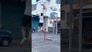 第一週訓練後測試，Max Vertical Jump Test         #vertical #verticaljump  #dunk  #dunkjourney #40inches