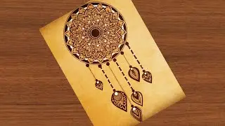 Dream Catcher Mandala Art (Mandala  @VennilaYLCreations )|How to Draw Dream Catcher Mandala Art