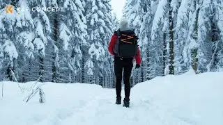 Explore the Winter Forest with K&F CONCEPT 2 IN 1 Pro Large Camera Backpack +Versatile Tripod Stick