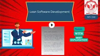 Lean Software Development || Rgpv Notes for Lean Software Development || unit 1 lecture 10