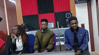 A moment of worship with minister Winnie and producer Mike 🎙️🔥🔥