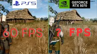 Witcher 3 PS5 vs RTX 5070 PC hd reworked project FPS & GRAPHIC COMPARISON
