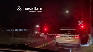 Train hits car in Chalfont, PA