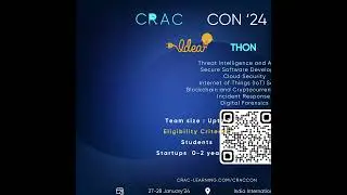 #CRACCon2024 CyberSec IDEAthon for passion for #innovation in #cybersecurity! Free CRACCon2024 pass!