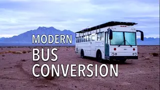Bus Conversion | School bus turned into modern RV (full-time living)