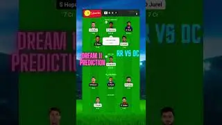 Rajasthan vs Delhi Dream11 Team | RR vs DC Dream11 Prediction | RR vs DC Dream11 Team of Today Match