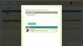 Moving a Final Surge workout in the dekstop view