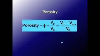 Reservoir Properties - Porosity