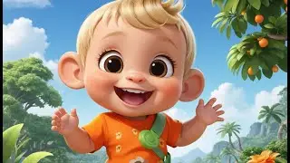 Baby Monkey Climb and Swing | Fun Kids Song | Playful Jungle Rhyme