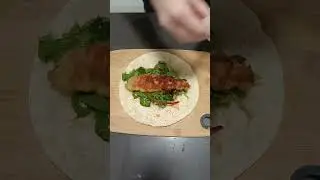Fish salad wrap #fish #wraps #fishtacos #eating #healthyfood #yummy #mukbang #asmr