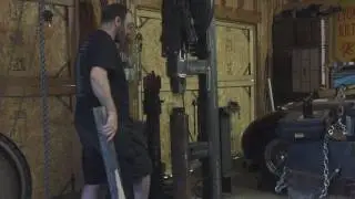 Clay Spencer tire hammer first run in its new home