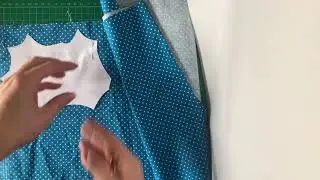 Pinning paper patterns to fabric