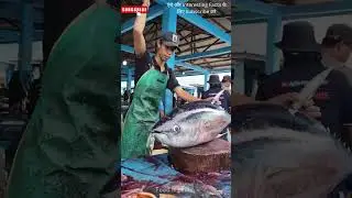 OMG Do you Know??Tuna fish cutting😱 #viral #facts #knowledge #amazing #trendingshorts #ytshorts
