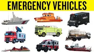 20 Emergency Vehicles for Kids | Land, Sea & Air Rescue Heroes