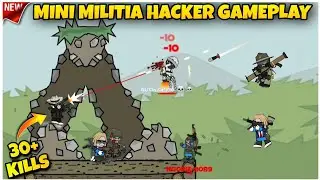 DAY-162 | Mini Militia Hacker Gameplay 🔥#minimilitia #minimilitiaclassic #da2minimilitia #hackmod