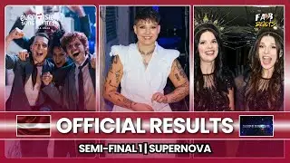 Supernova 2026: Official Results - Semi-Final 1 | LATVIA 🇱🇻 EUROVISION SONG CONTEST 2026 🎶😍 #esc2026
