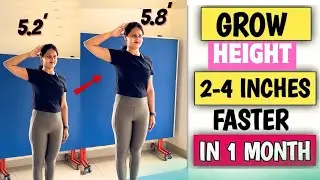 How to increase height naturally| 5 powerful yoga asanas| Improve body posture | Grow taller faster