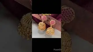 Trendy jumkas/one gram gold jimiki
