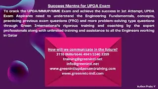 UPDA MMUP Qatar Exam | UPDA Exam for Engineers | UPDA Qatar Exam Syllabus, Study Material
