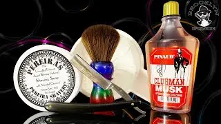 💈 Опасная Бритва: Pereira Shavery мыло, чаша, Yaqi Brush, Clubman Pinaud Musk, George Wostenholm