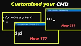Command Prompt .. Prompt Command 🤔🤔🤔🤔🤔 | Customized your command prompt | Tech With RVR