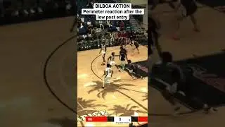 Florida Atlantic uses BILBOA - stagger curl and cut after a low post entry.  #basketballcoach