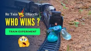 RC Train vs Objects in Slow Motion 🚂💥 | Ultimate Crash Experiment | #experiment #crash 