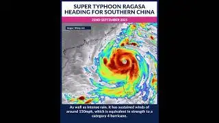 Super Typhoon Ragasa heading for southern China