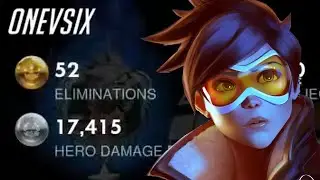 52 ELIMS! 62% KP! KABAJI INSANE TRACER OVERWATCH SEASON 30 TOP 500 GAMEPLAY