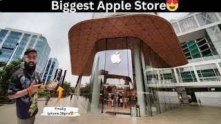 Exploring India's LARGEST Apple Store😍 || Apple BKC Mumbai | Iphone 16pro delivery @drvjmotovlogs