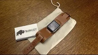 Burkley Watch Cuff Genuine Leather Band For Apple Watch
