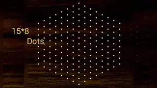 15*8 Dots Rangoli /Sankranthi Chukkala Muggulu/Diwali Muggulu/Thipkyanchi rangoli/dasara rangoli 