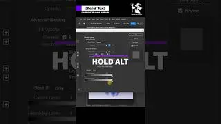 art of blending text in Photoshop