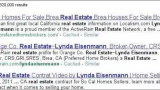 Lynda Eisenmann on Real Estate in the Southern Cal 2-Minute Real Estate Videos