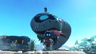 Calling the World Serpent (Jormungandr) in God of War Level - Astro Bot #astrobot  #godofwar