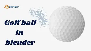 Basic blender modeling || golf ball in blender || 3d animation modeling