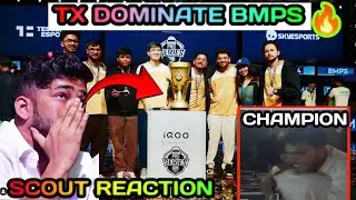 TX WIN BMPS TOURNAMENT💪// TX TEAM REACTION🥹// SCOUT REACTION ON TX🔥//