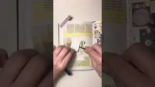 Journal with me 💛YELLOW [dairy page #40] #asmr #scrapbooking #journal #shorts #ideas #yellow