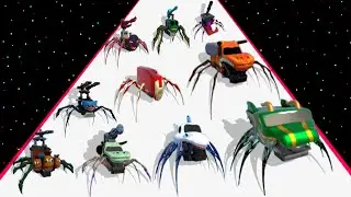 NOOB vs PRO vs HACKER SPIDER TRAIN RUN MERGE BATTLE 3D (Max Lavel) Gameplay