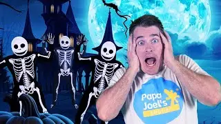 💀A Spooky Skeleton is Coming Dance 💀| Spooky Brain Breaks by Papa Joel's English