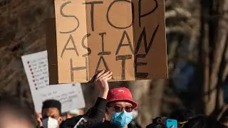 Hundreds protest against anti-Asian hate crimes in U.S.