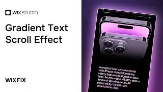 Gradient Text Scroll Effect in Wix Studio