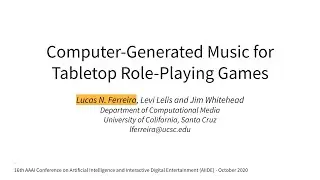 Computer Generated Music for Tabletop Role Playing Games