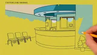Office Reception Drawing Tutorial