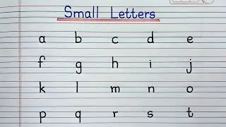 How to Write Small Letters in English| English Alphabets| Small Letters| abcd| Learn Alphabets|