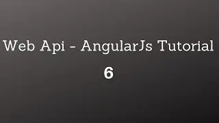 Web API & AngularJs Tutorial  - شرح عربى - 6