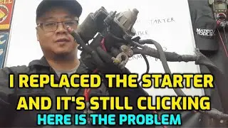 NEW STARTER MAKES CLICKING NOISE BAD STARTER CABLE BAD GROUND CABLE OR BAD BATTERY TERMINAL??