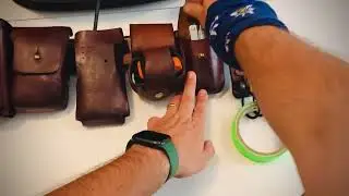 pouches, leather, fancy, camera assistant survival kit. Film making. #shorts #tools #leather