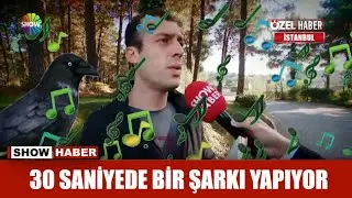 30 saniyede bir şarkı yapıyor
